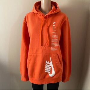 Nike Club Shoebox Orange Hoodie, men’s large